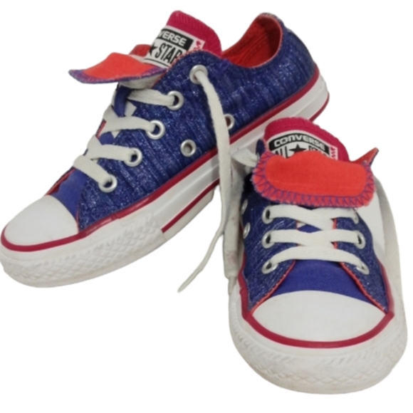 CONVERSE ALL STAR CHUCK TAYLOR DOUBLE TONGUE SHORTIES unisex childs tennis shoes - Picture 2 of 9